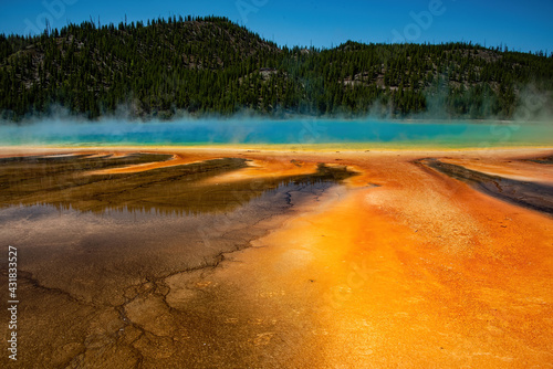 The Grand Prismatic Hot Spring in Yellowstone Park