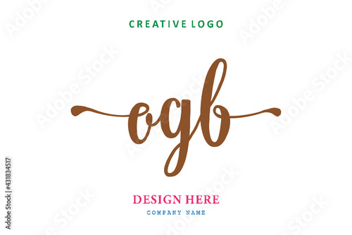 OGB lettering logo is simple, easy to understand and authoritative