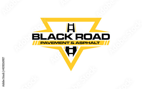 Illustration graphic vector of Asphalt repair, roadwork, pavement logo design template