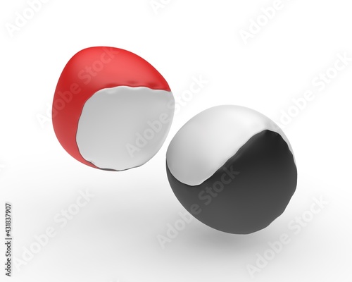 Promotional Kick Ball Hacky Sack Kids Toy For Mockup, 3d render illustration. photo