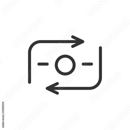 Premium income line icon for app, web and UI.