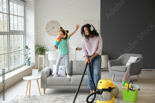 Mother and daughter having ...