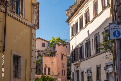 Beautiful view of Rome in Italy. Ancient historical ruins, famous monuments, alley's and streets.