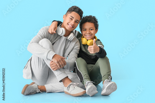 African-American boys with ...