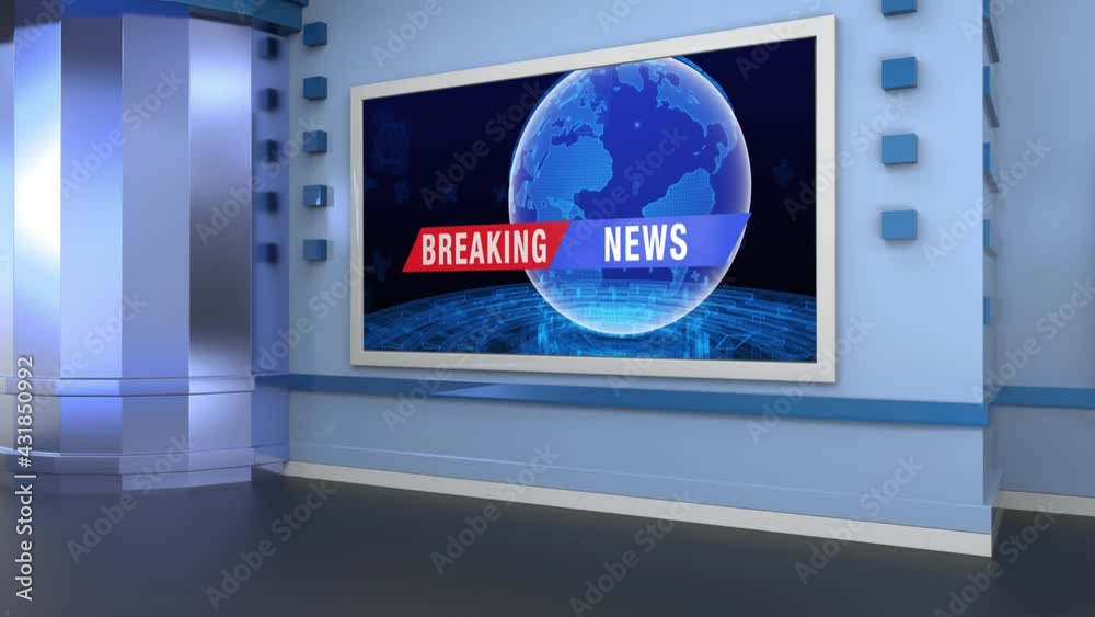 3D Virtual TV Studio News , TV On Wall.3D Virtual News Studio Background Loop 3D Virtual TV Studio News , TV On Wall.3D Virtual News Studio Background Loop