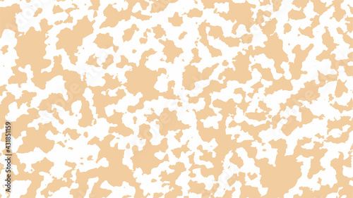 Camouflage background in beige color. Abstract grunge spots on a white background, vector illustration.