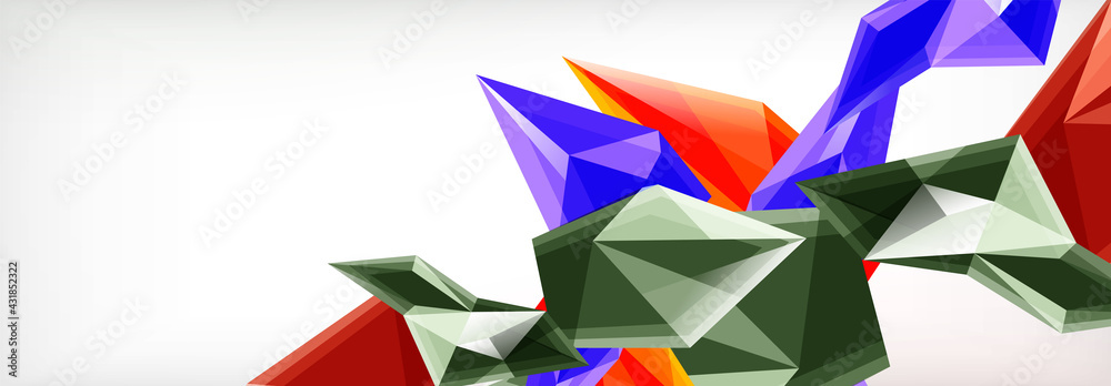 Vector 3d triangles and pyramids abstract background for business or technology presentations, internet posters or web brochure covers Vector 3d triangles and pyramids abstract background for business or technology presentations, internet posters or web brochure covers