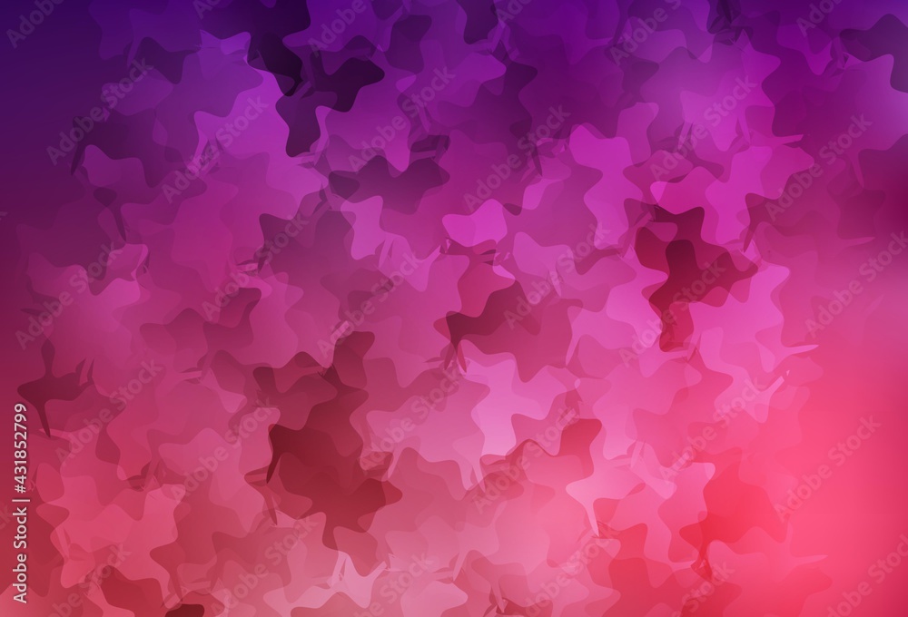 Dark Purple, Pink vector template with chaotic shapes.