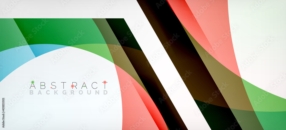 Obraz premium Vector color hexagons geometric abstract background