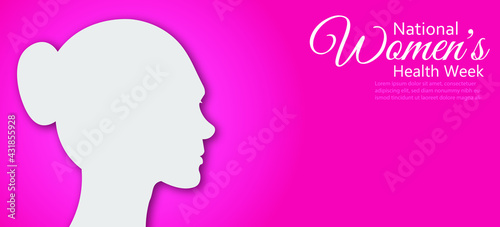 National Women's Health Week ,Vector Illustration.