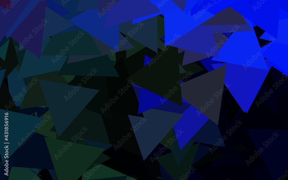 Dark BLUE vector background with triangles. Dark BLUE vector background with triangles.