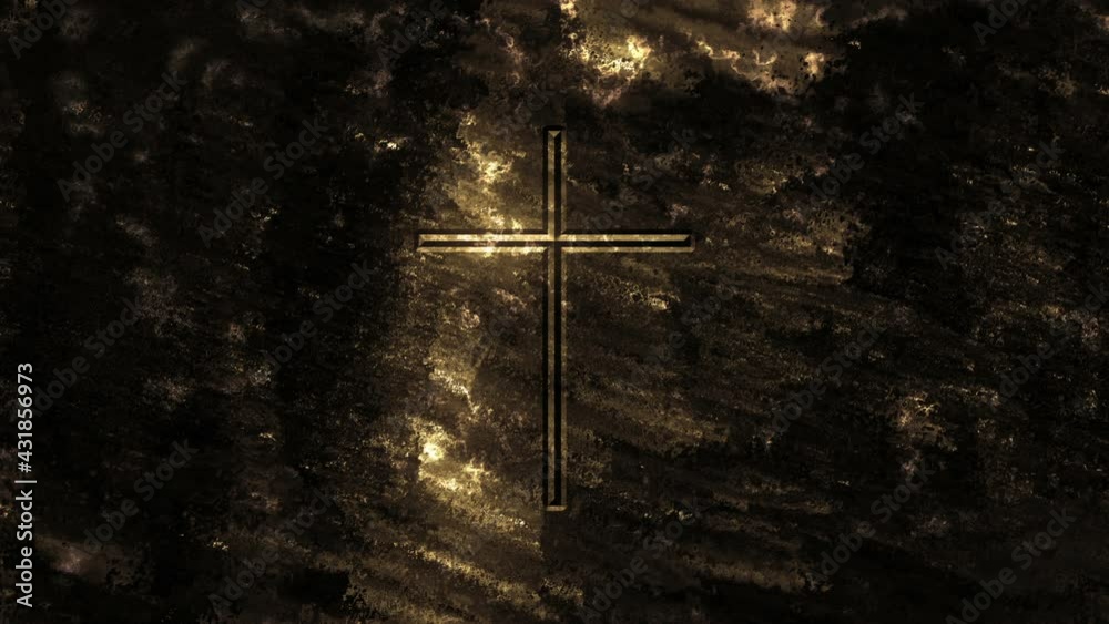 Christian Cross Background Loop