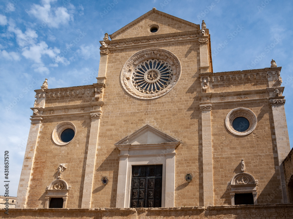West front of the cathedral  in Gravina in Puglia. Italy
