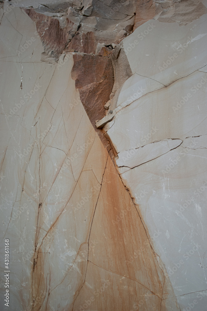 Obraz premium Tekstura piaskowca, kamieniołom