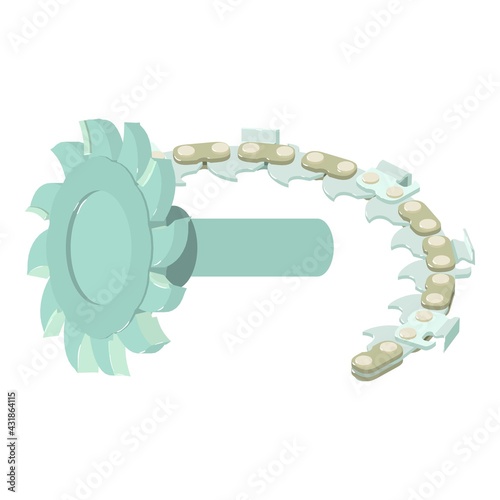 Cutting tool icon. Isometric illustration of cutting tool vector icon for web photo