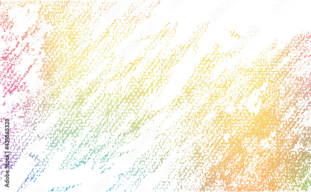 クレヨンで描かれたパステルカラーのベクター背景素材 透過 カラフル 虹色 Stock Vector Adobe Stock