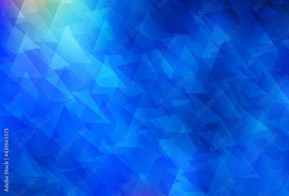 Light BLUE vector background in polygonal style. Light BLUE vector background in polygonal style.