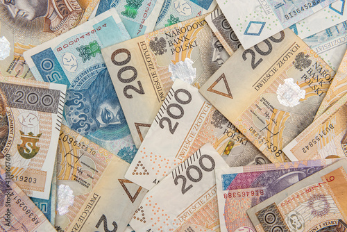 Polish currency 20 50 200 PLN