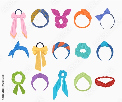 Photographie Fashionable hoops and hair ties set