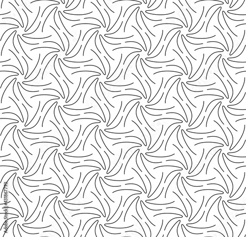 abstract black lines on white. minimalistic vector hand-drawn seamless pattern. simple elements for coloring