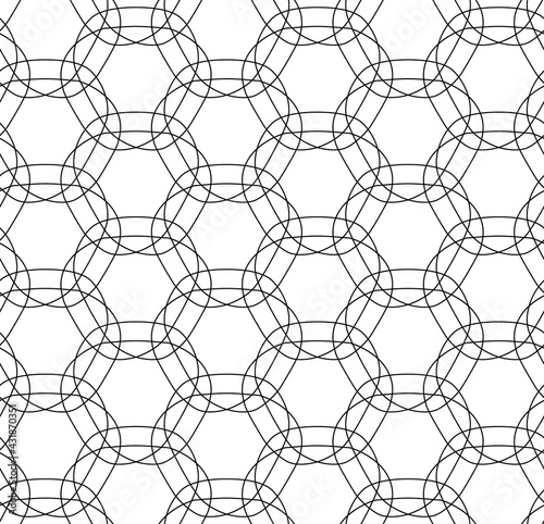 abstract black lines on white. minimalistic geometric vector hand-drawn seamless pattern. simple elements for coloring