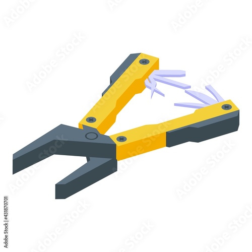 Camp multitool icon. Isometric of Camp multitool vector icon for web design isolated on white background