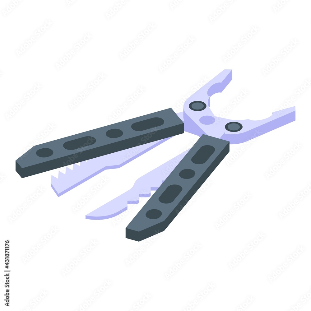 Penknife icon. Isometric of Penknife vector icon for web design isolated on white background Penknife icon. Isometric of Penknife vector icon for web design isolated on white background