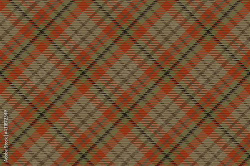 Seamless pattern of scottish tartan plaid. Repeatable background with check fabric texture. Vector backdrop striped textile print.