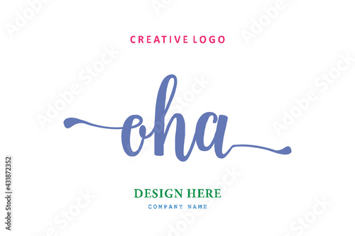 OHA lettering logo is simple, easy to understand and authoritative