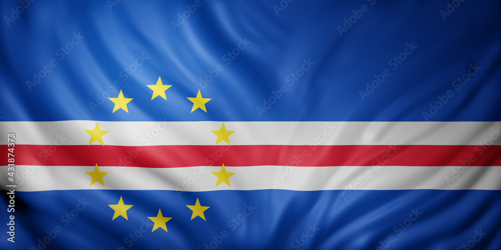 Cape Verde 3d flag Cape Verde 3d flag