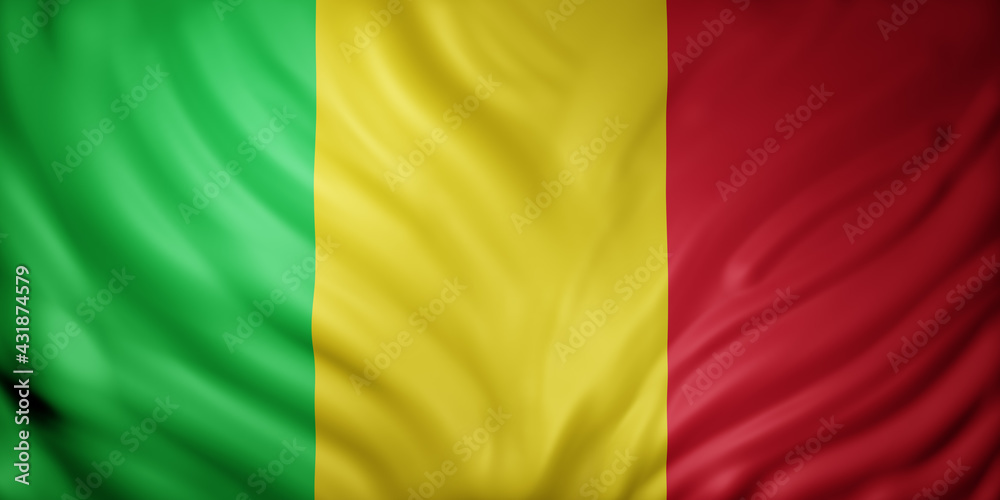  Mali 3d flag