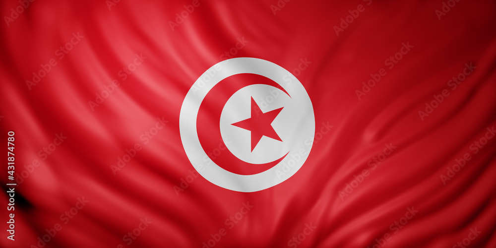  Tunisia 3d flag
