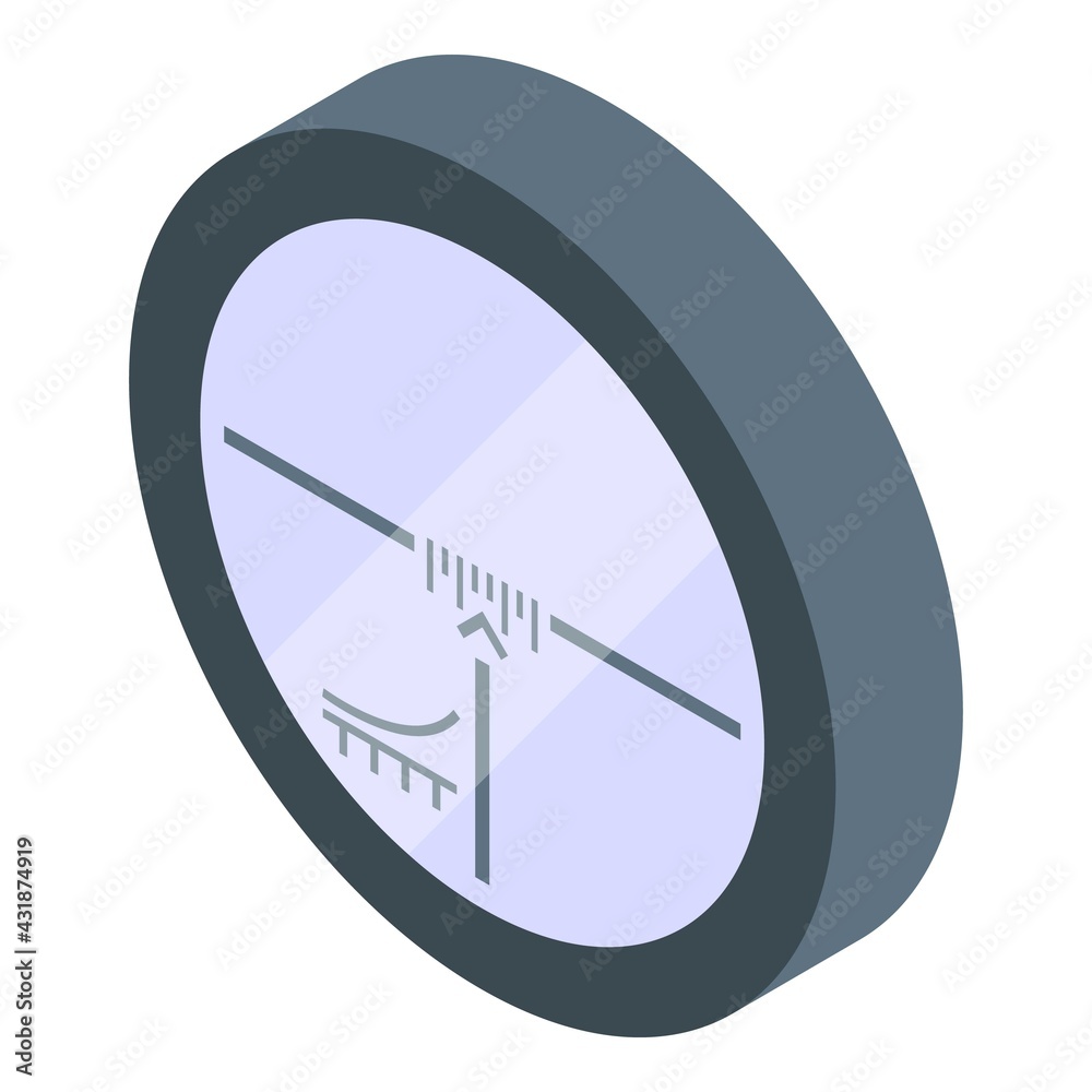 Hunting scope sight icon. Isometric of Hunting scope sight vector icon for web design isolated on white background