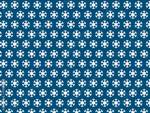 Indigo and white block pattern seamless for textile wall tile decor background designing motif.