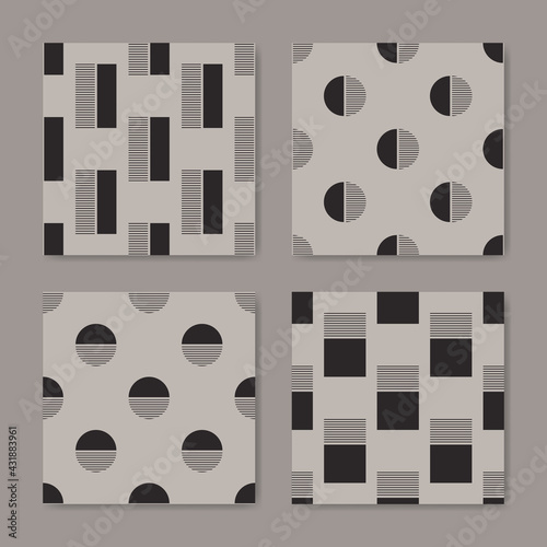 Geometric abstract shapes s...