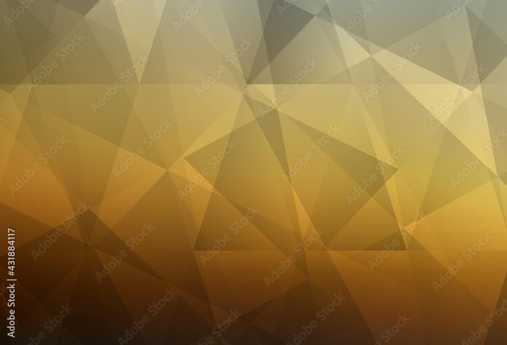 Light Blue, Yellow vector triangle mosaic template. Light Blue, Yellow vector triangle mosaic template.