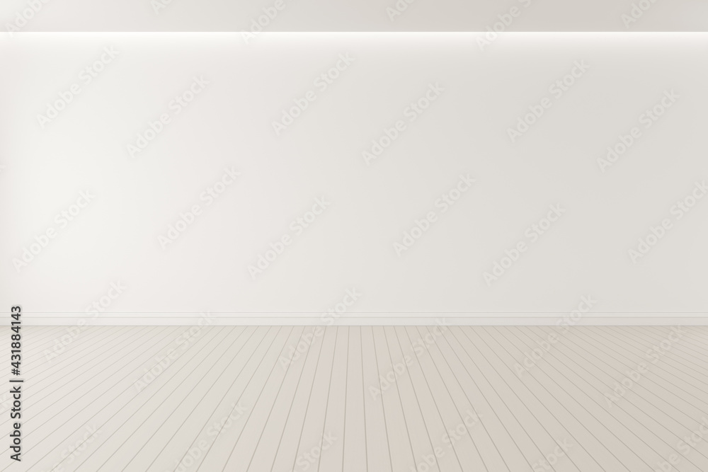 3d render of modern empty room with wooden floor and large plain wall. 3d render of modern empty room with wooden floor and large plain wall.