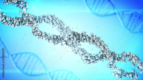 Science DNA Strand genome medical Slow Motion biochemistry pharmacy drugs