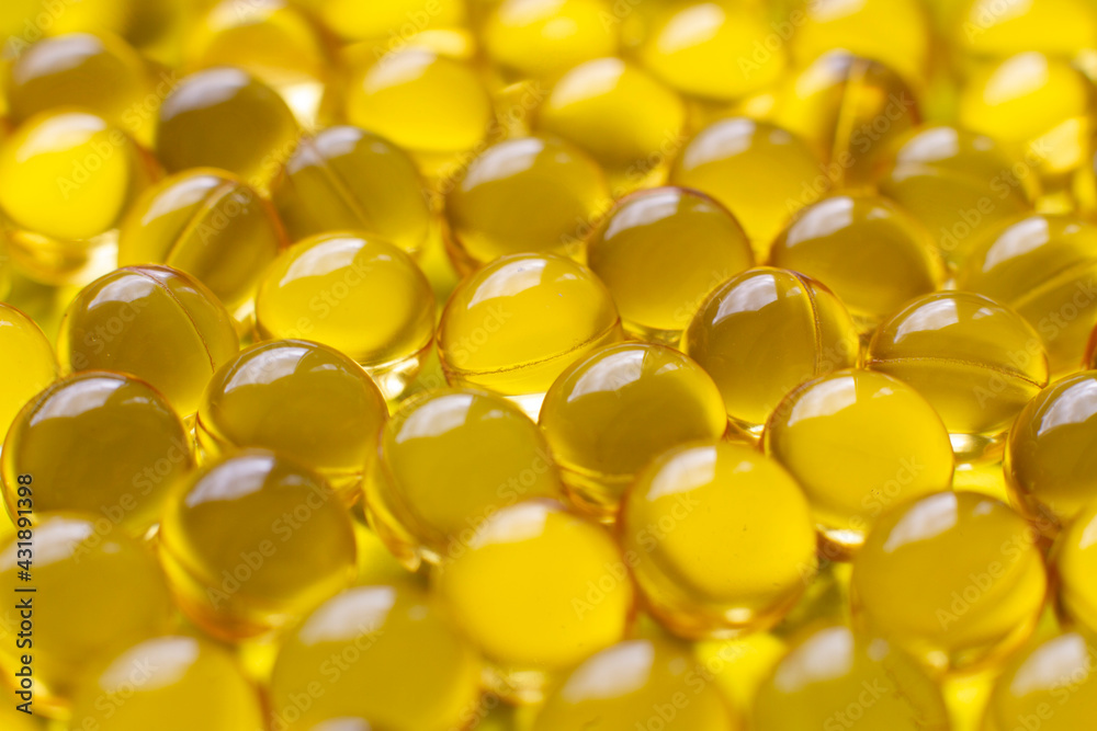 Fish oil capsules isolated on white background. Medical pills Fish oil capsules isolated on white background. Medical pills
