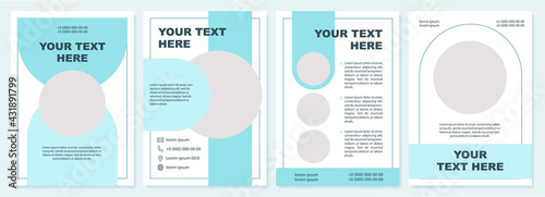 Creative brochure template. Commerce promo. Flyer, booklet, leaflet print, cover design with copy space. Your text here. Vector layouts for magazines, annual reports, advertising posters