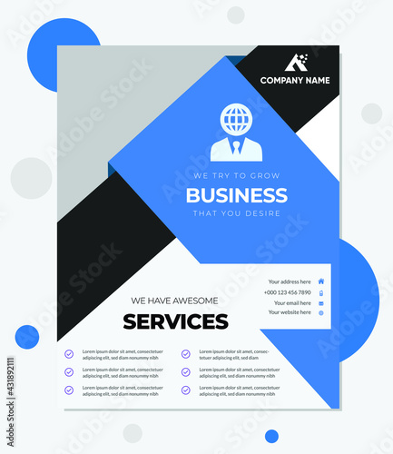 Corporate Business Flyer template for business, digital marketing, agency,it, software, grocery, travel, education, health,medicine, doctor, seo, corporate identity, summer, kids, festival and service