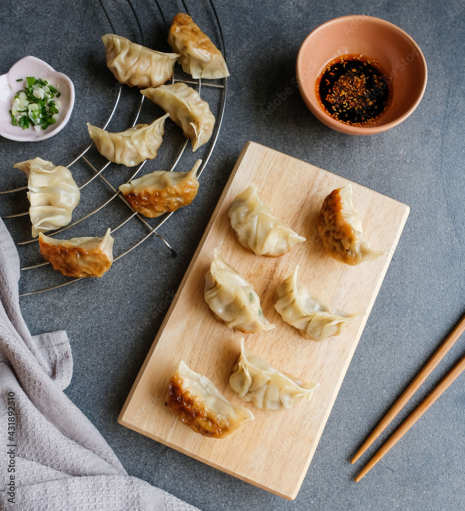 Homemade Japanese meal / Japanese Gyoza / Made from fresh ingredients, can be deep freeze for later use as snacks, breakfast or lunch