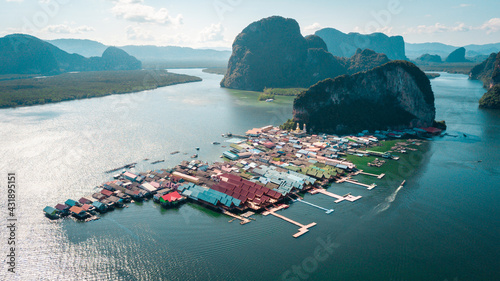 Panyee island, the land of muslim people, they live seperate from main land happily. photo