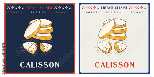 Calisson is a traditional French sweet almond candy