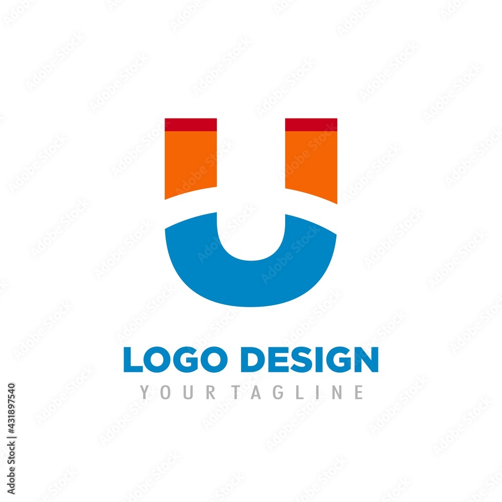 U initial logo template, Logo letter U creative modern trendy design. U initial logo template, Logo letter U creative modern trendy design.