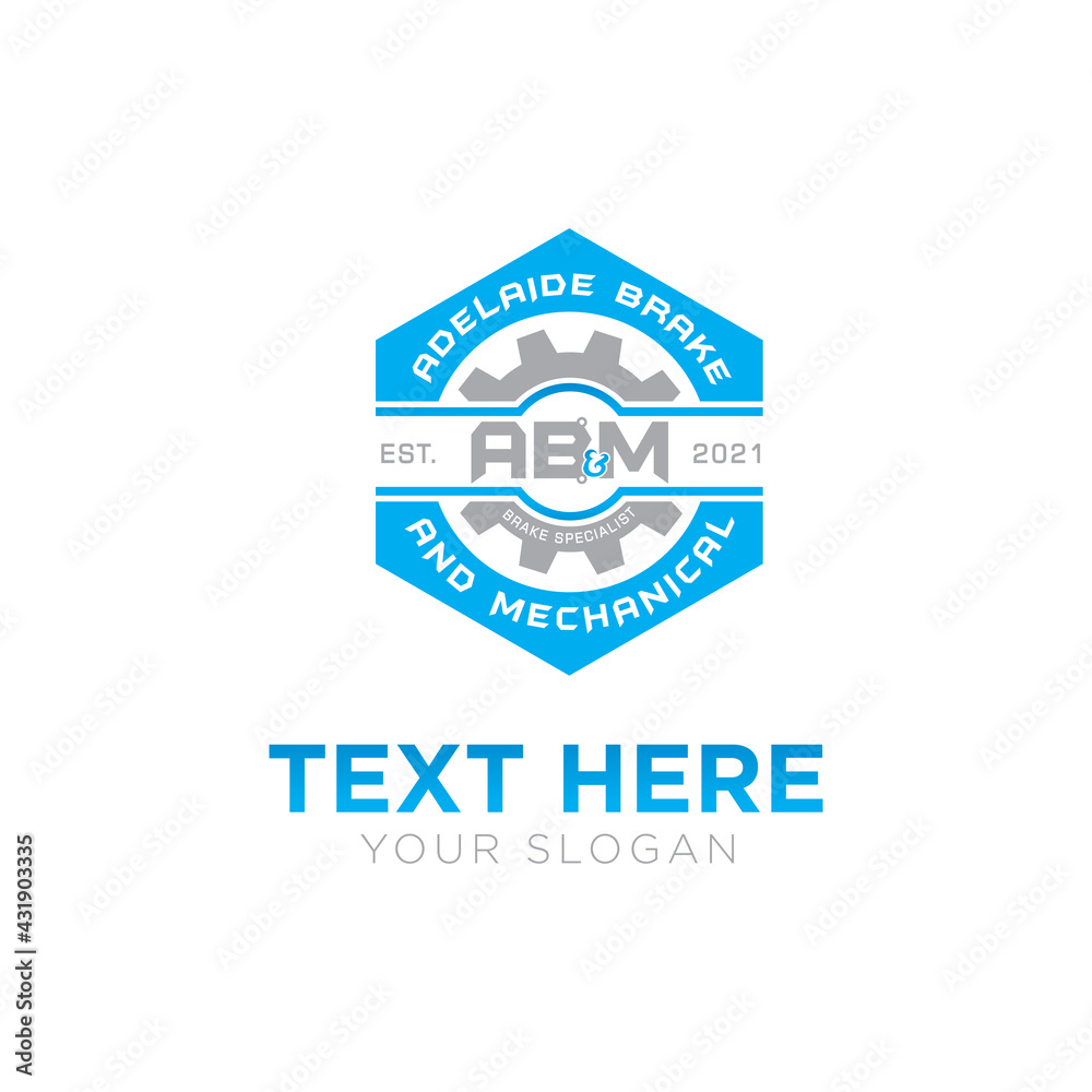 ABM logo initial monogram ABM logo initial monogram