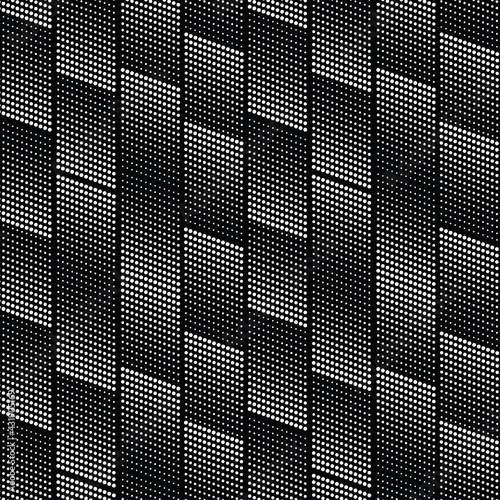 Seamless halftone spotted stripe pattern vector on black background for Fabric and textile printing, jersey print, wrapping paper, backdrops and , packaging, web banners