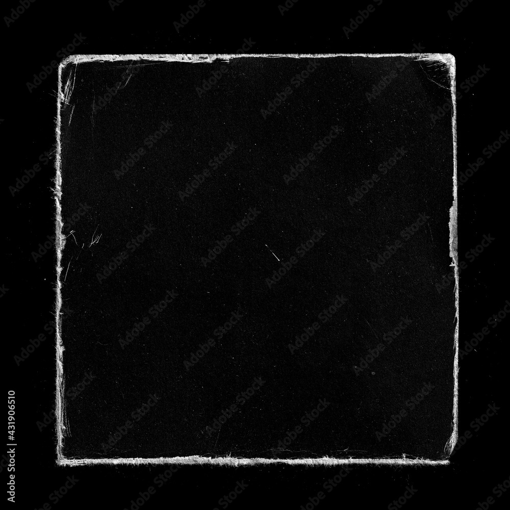 Old Black Square Vinyl CD Record Cover Package Envelope Template Mock