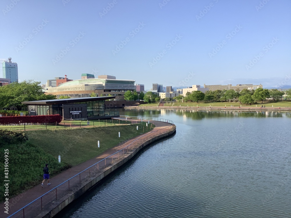 Fugan Unga Kansui Park and Tenmon Bridge Fugan Unga Kansui Park and Tenmon Bridge