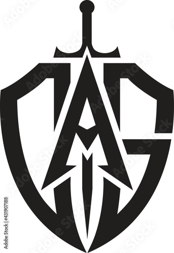 LOGO SHEILD CAG CG